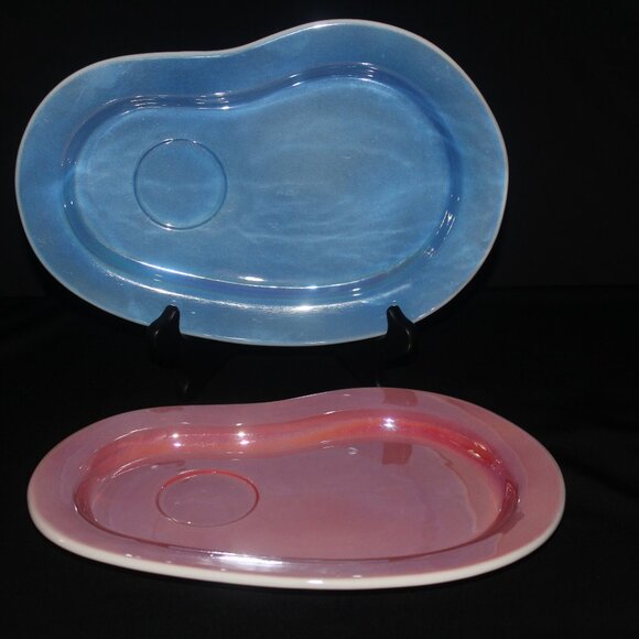 Pair of Snack Plates | Vintage Sandwich Plates | His and Hers - Picture 1 of 7